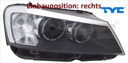 TYC 20-12851-06-9 Hauptscheinwerfer rechts Scheinwerfer Frontscheinwerfer 