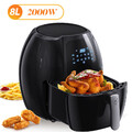 8L Heissluftfritteuse Air fryer Backofen Heißluft Fritteuse 1800W 8Modi 60-200°C