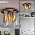 Rauchglas Flur Leuchte Decken Lampe moderne Schlaf Wohn Zimmer Raum Beleuchtung