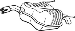 BOSAL 185-007 Endschalldämpfer für OPEL Vectra C Limousine (Z02) Auspuff