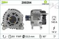 VALEO 200284 Generator für AUDI SEAT SKODA VW