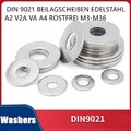 Unterlegscheiben Beilagscheiben Edelstahl A2 V2A VA A4 Rostfrei M3-M36  DIN 9021