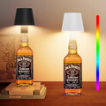 LED Flaschenaufsatz RGB Tisch-Lampe Flaschen-Leuchte Deko-Licht Akku Dimmbar