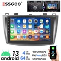 Für Mazda 3 2010-2013 Android 13 Autoradio GPS Navi WIFI RDS BT Carplay 4+64G 9"