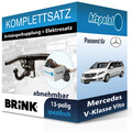 Für Mercedes V-Klasse Vito 10-14 BRINK Anhängerkupplung abnehmbar + 13polig neu