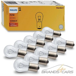 GLÜHLAMPE PHILIPS P21W 12V 21W BA15s VISION BLINKLEUCHTE BREMSLICHT 10x STÜCKErstausrüster-Qualität | Schneller Versand ab Lager