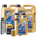 Motoröl 5W30 LIQUI MOLY 13L+HENGST Ölfilter+Cera Tec+Ölablassschraube