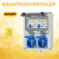 Baustromverteiler Leistungsschalter, Verteilerkasten Aufputz Gehäuse Steckdose★