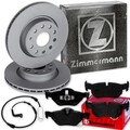 Zimmermann BREMSSCHEIBEN 300mm + BELÄGE HINTEN passend für BMW 1er E81 E87