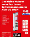Flex Laser-Entfernungsmesser ADM 30 Smart mit USB - Anschluss 504.599