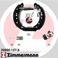ZIMMERMANN BREMSBACKEN SATZ VORMONTIERT HINTEN passend für MITSUBISHI COLT SMART