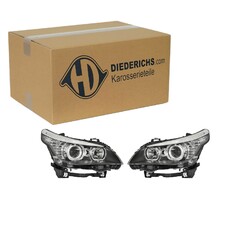 DIEDERICHS TUNING H7 SCHEINWERFER SATZ KLARGLAS SCHWARZ passend für BME 5er