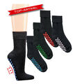 Homesocks ABS Socken mit Baumwolle schwarz im 2er Pack