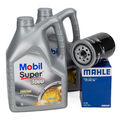10L Mobil SUPER 3000 X1 5W-40 Motoröl Öl MAHLE Ölfilter für PORSCHE 93010776403