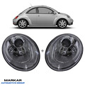 SCHEINWERFER SET LINKS RECHTS FÜR VW NEW BEETLE 9C 1Y 2005-2010 H7 H7 LWR MOTOR