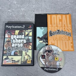 Grand Theft Auto San Andreas PS2 PlayStation 2 Spiel - sehr guter Zustand ✔️ mit Handbuch Karte GTA