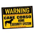 Cane Corso Italiano Dog Schild Warning Security System Türschild Hundeschild War