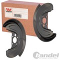 2x VAN WEZEL SPRITZBLECH BREMSSCHEIBE HINTEN passend für VW GOLF 4 SEAT LEON