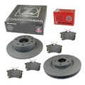 Zimmermann Bremsscheiben + Bremsbeläge vorne für Fiat Sedici Suzuki SX4 1,5-2,0