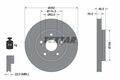 2x TEXTAR 92341103 Bremsscheibe für SUZUKI TOYOTA