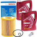 BOSCH ÖLFILTER + 10L MANNOL ENERGY 5W-30 passend für MERCEDES MB 229.3 5W30