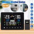 Wetterstation Farbdisplay Thermometer Hygrometer mit Außen Sensor Barometer 2024