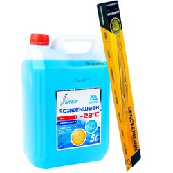 DENCKERMANN VD10105 Wischblatt Satz 650/475mm + Scheibenfrostschutz für