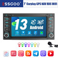 Autoradio Carplay Android 13 2+32G GPS für VW T5 Multivan Touareg Transporter