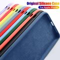 Handy Hülle iPhone 8 Plus XR XS SE 11 12 13 14 15 16 Pro Max Silikon Schutz Case