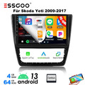 für Skoda Yeti 5L 2009-2017 4+64G CarPlay Android 13 Autoradio Navi GPS WIFI RDS