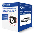 Auto Hak Anhängerkupplung abnehmbar für VW Golf VII Fliessheck Typ 5G1 AHK