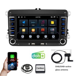 2+64GB Carplay Android 13 Autoradio GPS Navi RDS DAB+ Für VW Polo Golf VI Passat