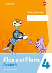 Flex und Flora 4. Heft Texte schreiben (Druckschrift) Verbrauchsmaterial 