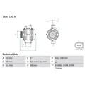 Bosch Lichtmaschine für Mercedes C-Klasse Clc-Klasse Clk E-Klasse Slk