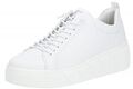Rieker Evolution Glattleder Damen Sneaker Weiß Schuhe W0500-81