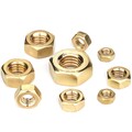 Sechskantmuttern M1,4 M1,6 M2 M2,5 M3 bis M22 DIN 934 , Messing - Mutter DIN 934