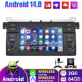 Für BMW E46 3er 318 320 325 M3 Carplay Autoradio Android 14 GPS Navi RDS 64G Kam