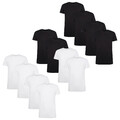 Bamboo basics Herren T-Shirt RUBEN, 4er Pack - Unterhemd, Rundhals, Single Je...
