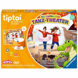 Ravensburger tiptoi ACTIVE Set Kunterbuntes Tanz-Theater Bewegungsspiel Kinder