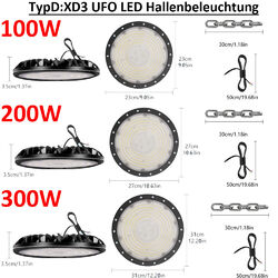 UFO LED Hallenbeleuchtung Hallenleuchte Industrielampe Werkstattleuchte High bay✔18W/25W/40W/60W/100W/200W/300W✔Kaltweiß✔220V-240V✔DHL