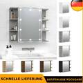Spiegelschrank LED Badspiegel Wandschrank Badezimmerschrank Spiegel vidaXL