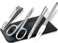 NAGELPFLEGE SET MANIKÜRE ETUI Nagelschere Nagelzange mit Solingen Nagelfeile
