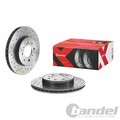 2X BREMBO BREMSSCHEIBEN 262mm GELOCHT/INNENBEL. VORNE PASSEND FÜR HONDA CIVIC