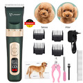 Tier Haarschneider Profi Hunde Katze Akku Keramik Schermaschine Rasierer Trimmer