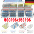500 Tlg Lötverbinder Schrumpfverbinder Kabelverbinder Stoßverb. Schrumpf Set DE