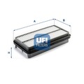 Luftfilter Motorluftfilter Filter für Toyota Avensis Verso Kombi UFI 30.225.00