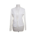 Zero, Strickjacke, Damen, Größe: 40, Weiß, Polyester/Viskose, Einfarbig #YxC