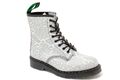Solovair Made in England 8 Eye Grey Dragon Croc Derby Boot S210A-S8-551-SMS-G