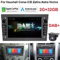 DAB+ Android 14 Autoradio 2+32GB KAM Für Opel Astra H Corsa C/D Vectra C Zafira