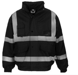 Hi Vis Viz Warnschutz Bomberjacke wasserdicht Sicherheitsmantel Sicherheit Arbeit